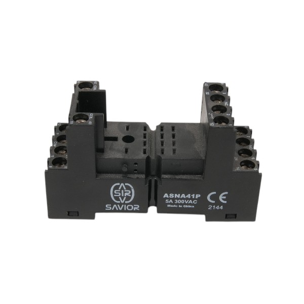 SAVIOR OTM. ASNA41P 4 KONTAK RÖLE SOKETİ(ASN) VİDALI, DIN MONTAJ