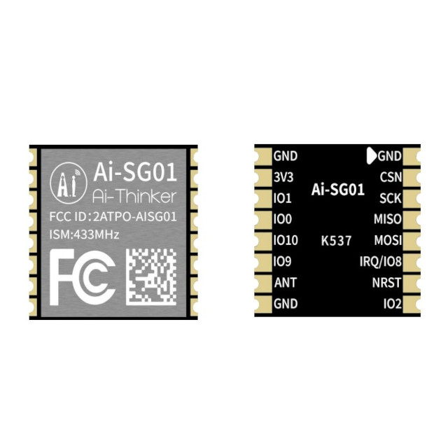 AI THINKER AI-SG01 RF MODULE 433MHZ HIBRIT 12.0X13.0X2.4mm