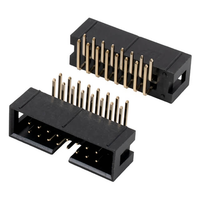 BOX HEADER 16PIN(2x8) 2.54mm THT R/A MALE BLACK - BH1R-16GBOOA-U