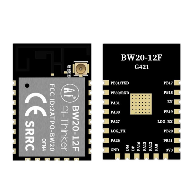AI THINKER BW20-12F_IPEX WI-FI +BLUETOOTH 5.0 SOC MODULE PCB ANTENNA & IPEX