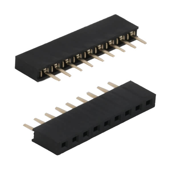 FEMALE HEADER 9PIN(1x9) 2.00mm THT V/T TRAY - C6801-09ASGH00R