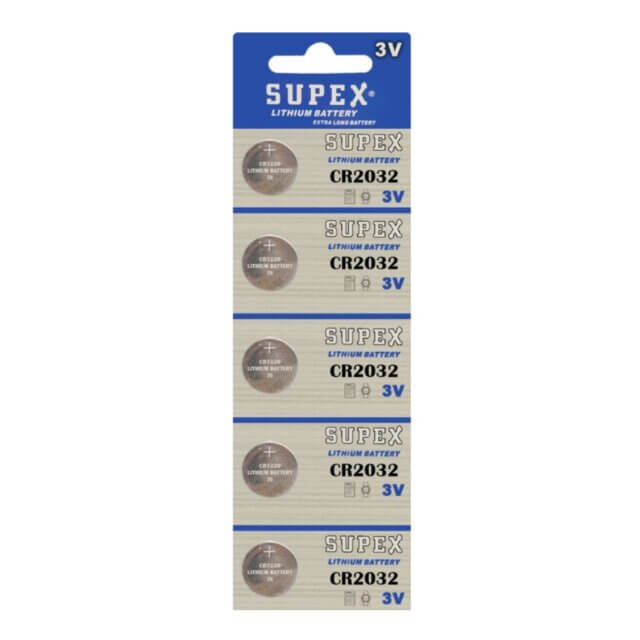 SUPEX LITHIUM CR2032-SUPEX CR2032 DÜĞME PİL-LİTYUM 3V 5’Lİ