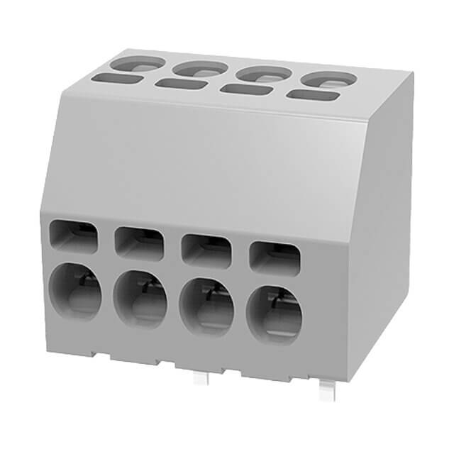 DEGSON DG208-3.5-04P-11-100AH TERM.BLK.3.50MM 4PIN(1X4) THT V/T MALE GRAY