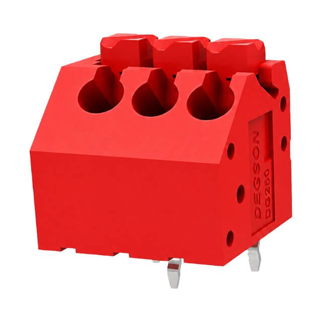 DEGSON/GAOSONG DG250-3.5-03P-16-00SH TERM.BLK.3.50MM 3P PCB TYPE RED GAOSONG