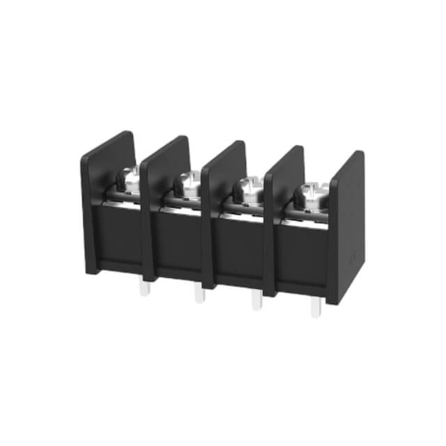 TERM.BLK.7.62MM 4P BARRIER TERMINAL BLACK - DG25C-B-04P-13-00AH