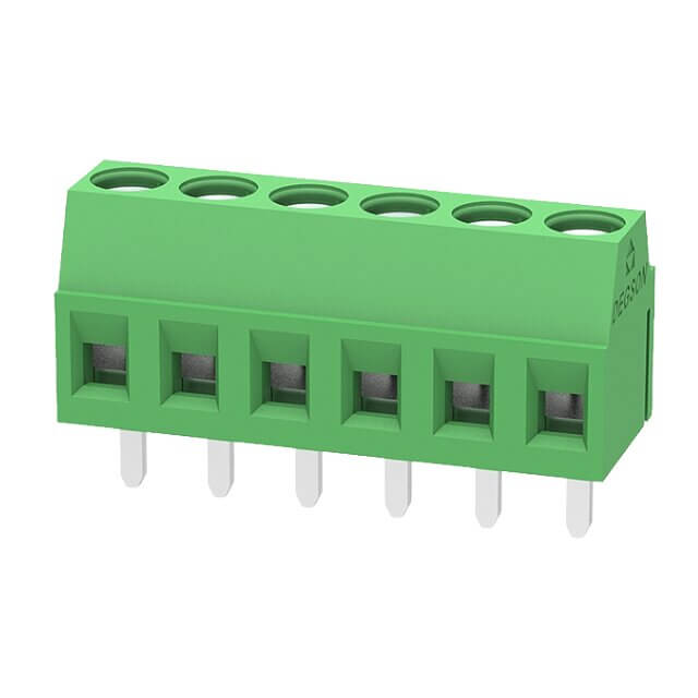 DEGSON DG381-3.5-06P-14-00AH TERM.BLK.3.50MM 6P PCB TYPE GREEN