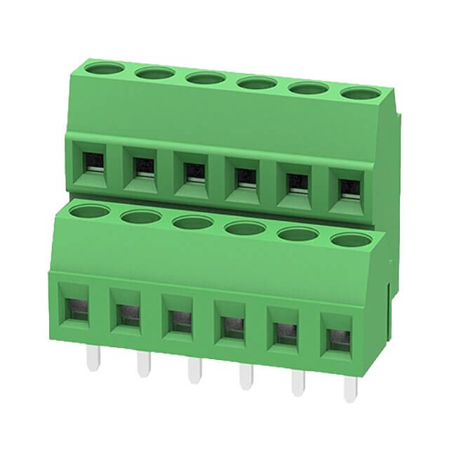 DEGSON DG381A-3.81-12P-14-00AH TERM.BLK.3.81MM 2X6P PCB TYPE GREEN