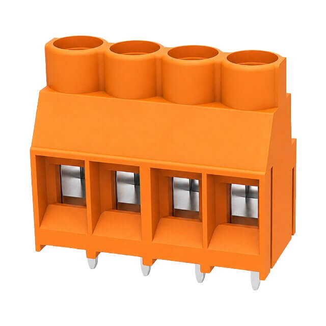 DEGSON DG636-6.35-04P-15-183AH TERM.BLK.6.35MM 4P PCB TYPE ORANGE(RAL2003)