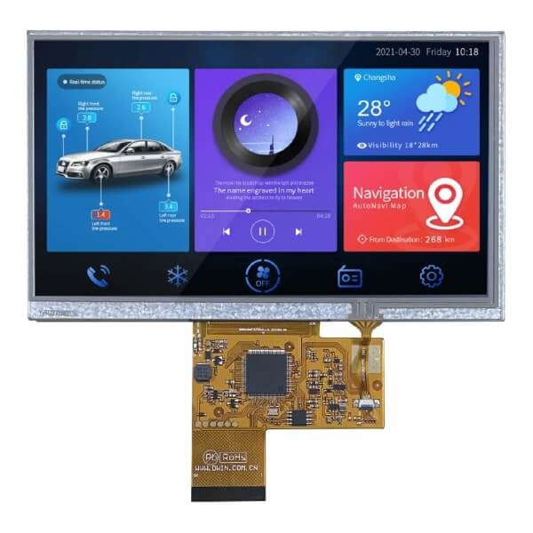 BEIJING DWIN DMG80480F070_02WTR SMART DISPLAY MOD 7" 800x480 RTP TN TFT