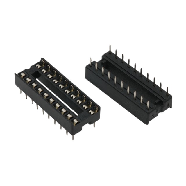 IC-SOCKET 20PIN DUAL WIPE 0.3"(7.62MM) CONNFLY - DS1009-20AT1NX-2A2