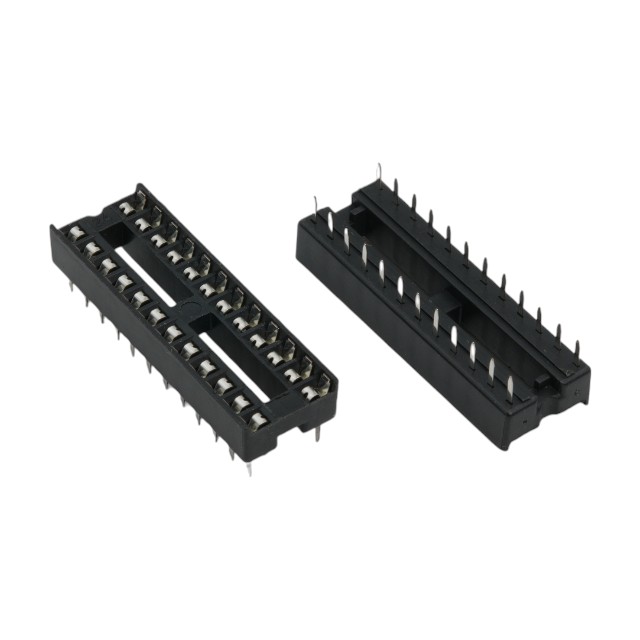 IC-SOCKET 24PIN DUAL WIPE 0.3"(7.62MM) CONNFLY - DS1009-24AT1NS-0A2