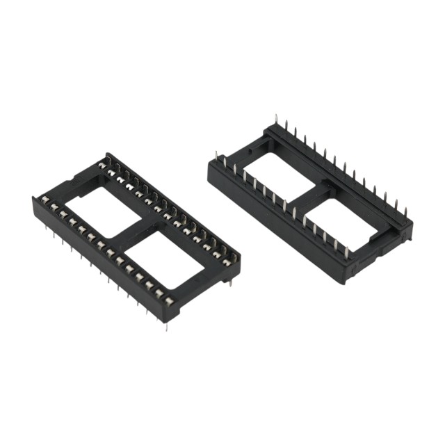 IC-SOCKET 28PIN DUAL WIPE 0.6"(15.24MM) - DS1009-28AT1WX-2A2