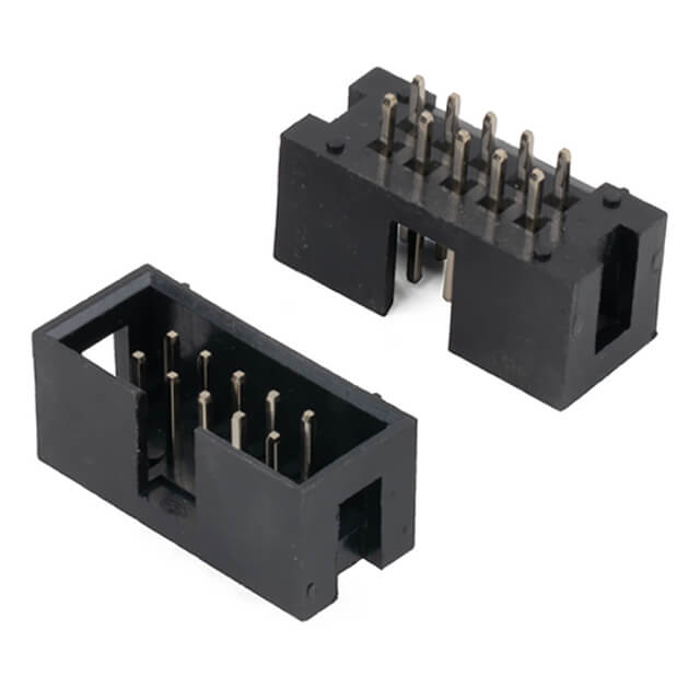 BOX HEADER 10PIN(2x5) 2.54mm THT V/T MALE BLACK - DS1013-10SSIB1
