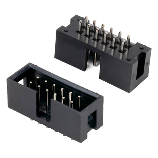 BOX HEADER 12PIN(2x6) 2.54mm THT V/T MALE BLACK - DS1013-12SSIB1
