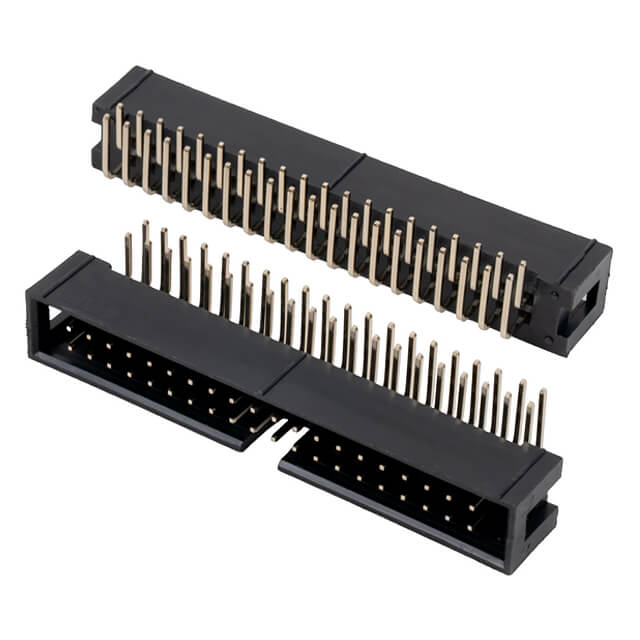 CONNECTOR BOX HEADER 40PIN(2x20) THT R/A MALE - DS1013-40RSIB-B-0