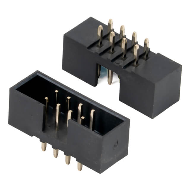 BOX HEADER 8PIN(2x4) 2.00mm THT V/T MALE BLACK - DS1014-08SF1B
