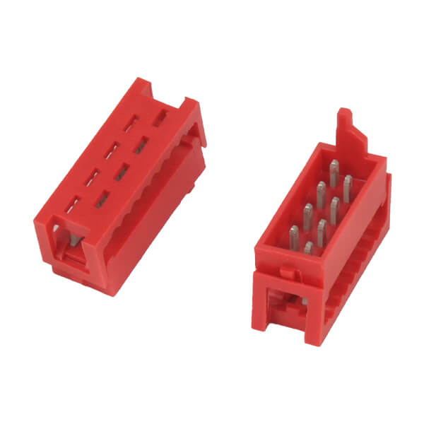 MICRO MATCH FREE 8PIN(2x4) 2.54mm MALE RED - DS1015-01-08R6