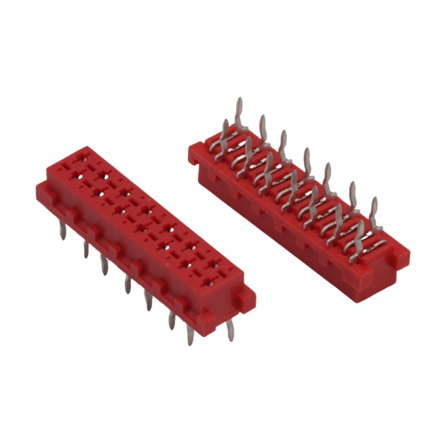 MICRO MATCH THT V/T 14PIN(2x7) 2.54mm FEMALE RED - DS1015-04-14R6XB