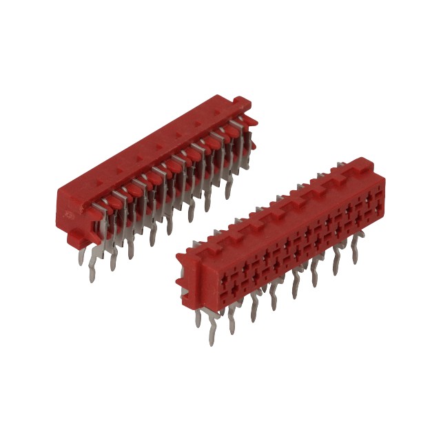 MICRO MATCH THT R/A 16PIN(2x8) 2.54mm FEMALE RED - DS1015-05-16R6B