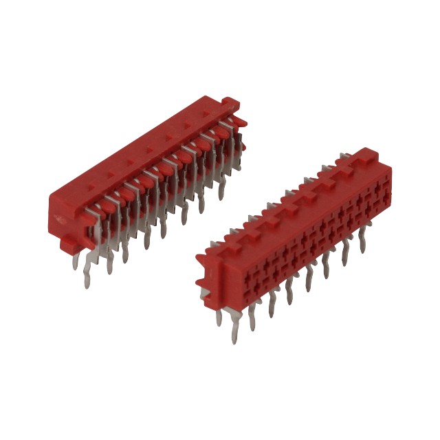 MICRO MATCH THT R/A 16PIN(2x8) 2.54mm FEMALE RED - DS1015-05-16R6T