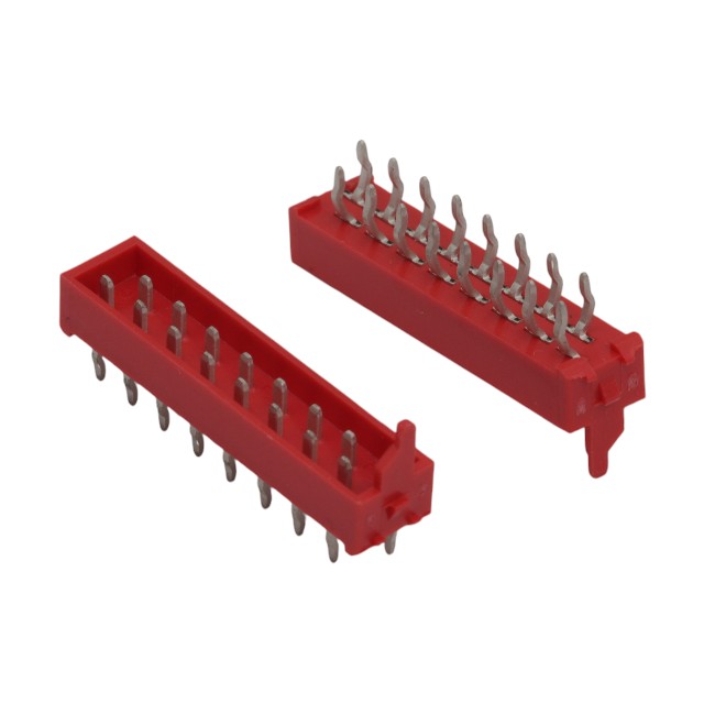 MICRO MATCH THT V/T 16PIN(2x8) 2.54mm MALE RED - DS1015-07-16R6