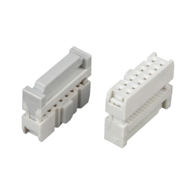 CONNECTOR IDC 14PIN (2x7) 180C GRAY CONNFLY - DS1016-14MANBG