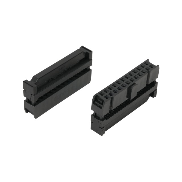 CONNECTOR IDC 24PIN(2x12) 180C BLACK CONNFLY - DS1016-24MANBB