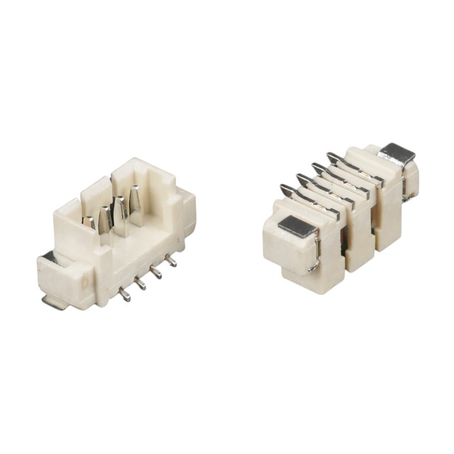 CON.T.B.1.25MM 4PIN(1X4) SMT V/T MALE WHITE CONNFL - DS1020-03-04MVT1-R