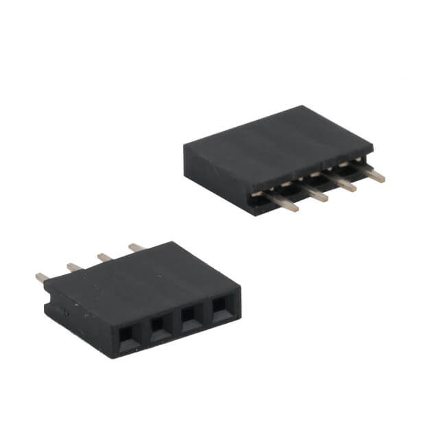 FEMALE HEADER 4PIN(1x4) 2.54mm THT V/T TRAY - DS1023-1X4S21