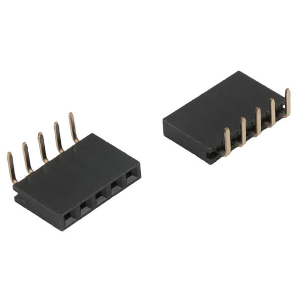 FEMALE HEADER 5PIN(1x5) 2.54mm THT R/A TUBE - DS1024-1X5RF1