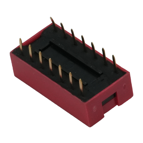 CONNFLY DS1040-07RN SWITCH DIP 7 Pos. SPST 100mA 24VDC THT V/T
