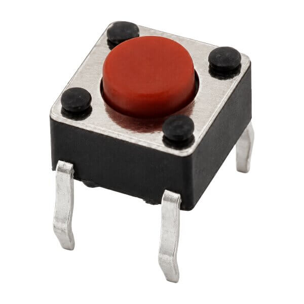 CONNFLY DS1041-01-11KRA25010 SWITCH TACT 6.00x6.00 4.30mm 250gF THT V/T