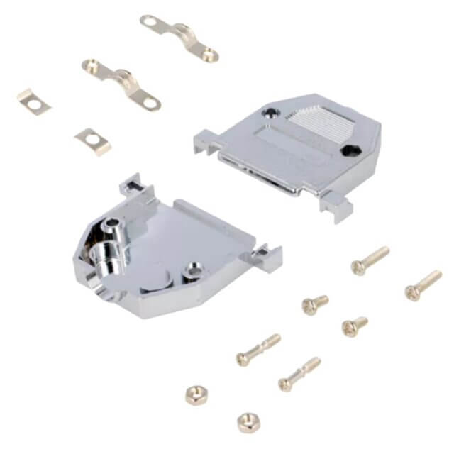 CONNECTOR D-SUB HOOD 9PIN LONG BOLT CHROMIUM PLATE - DS1046-09C1L1