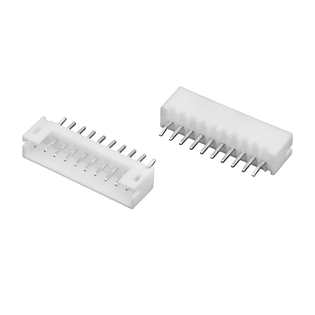 CON.T.B.2.00MM 10P 180C MALE WHITE CONNFLY - DS1066-10MVW6S