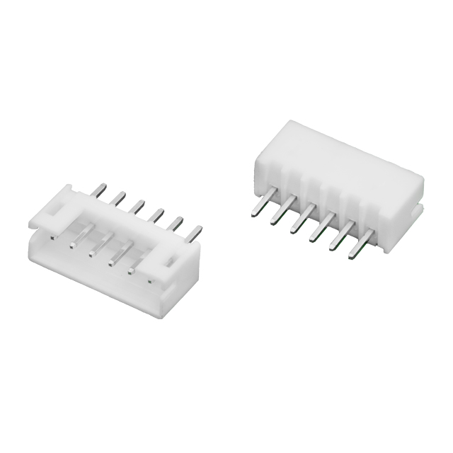 CON.T.B.2.00MM 6P 180C MALE WHITE CONNFLY