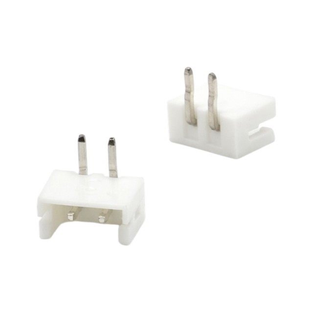 CON.T.B.2.50MM 2PIN(1X2) THT R/A MALE WHITE CONNFL - DS1069-01-02MRW6