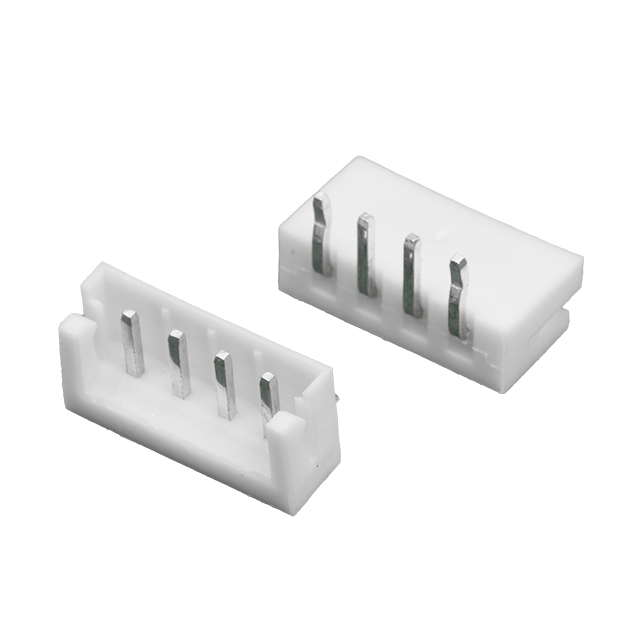 CON.T.B.2.50MM 4PIN(1X4) THT R/A MALE WHITE CONNFL - DS1069-01-04MRW6