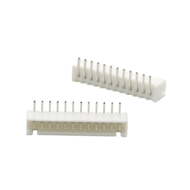 CONNFLY DS1069-12MRW6XB CON.T.B.2.50MM 12PIN(1X12) THT R/A MALE WHITE