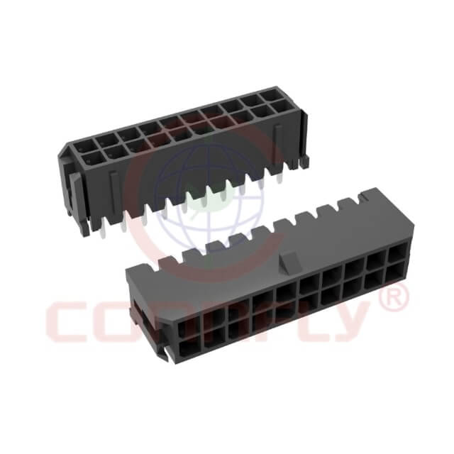 CONNFLY DS1073-04-2X3MRB6 CON.T.B.3.96MM 6PIN(2X3) 90C MALE BLACK CONNFLY