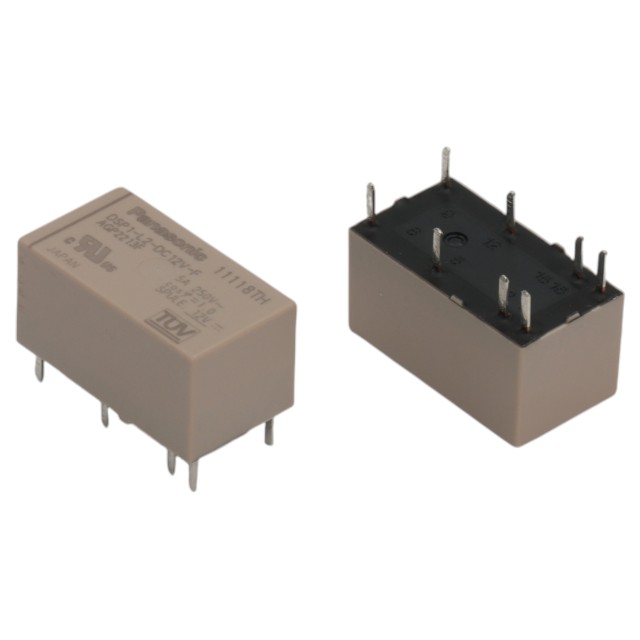 RELAY 5A 12VDC 1A1B 250VAC - DSP1-L2-DC12V-F