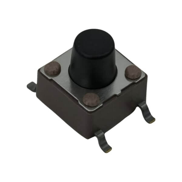 SWITCH TACT 6.00x6.00 7.00mm 100gF SMT V/T