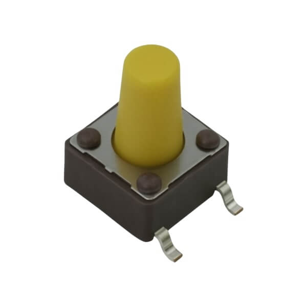 SWITCH TACT 6.00x6.00 9.50mm 520gF SMT V/T - DTSM-65Y-V-B