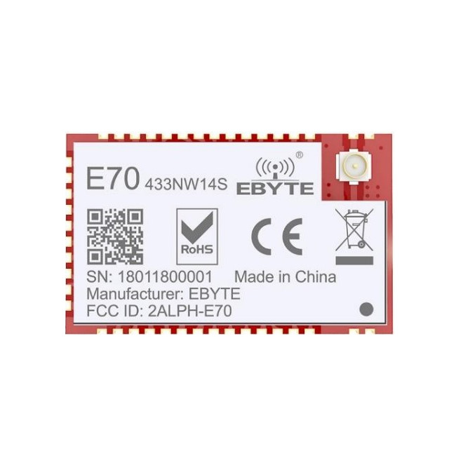 CHENGDU EBYTE E70-433NW14S TRANSCEIVER MODULE LORA 433MHZ 14dBm SMD