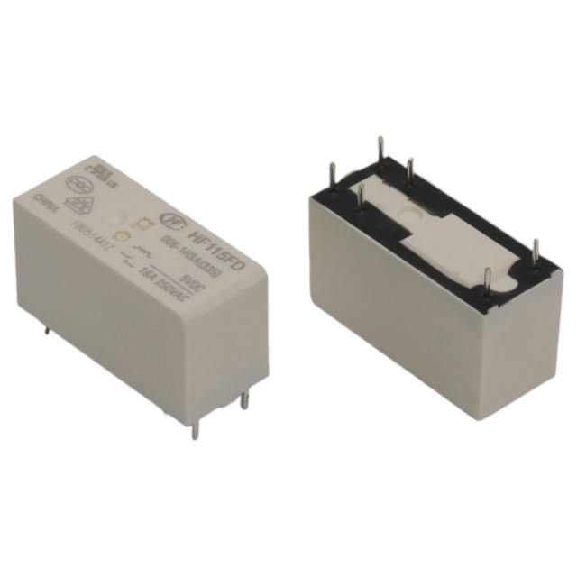 RELAY POWER 16A 5VDC 1 FORM A 5.0mm 1 POLE - HF115FD/005-1H3A(335)