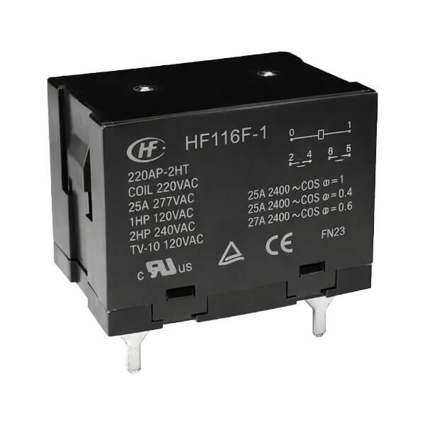 HONGFA HF116F-1/ 220AF-1HTF(335 RELAY POWER 30A 240VAC 1 FORM A THT