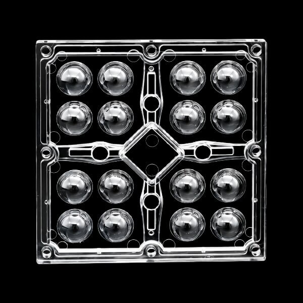 HZ-SL-9090-60D-16H1 - LENS MULTI 16in1 60D 90x90MM PC IP w/GASKET