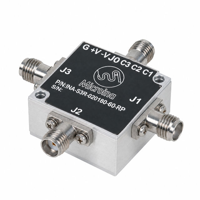 MICROINA INA-S3R-020180-60-RP MODULE RF SWITCH SP3T 2-18 GHZ 60dB 2.2dB