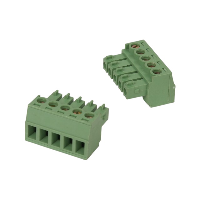 TERM.BLK.3.81MM 5P FEMALE GREEN - JK2EDGK-3.81-05P-14