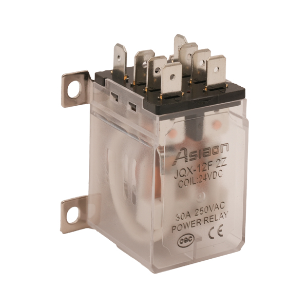 RELAY 12A 24VDC DPDT (2FormC) QUICK TERM.MOUNTING - JQX-12F-2Z-DC24V