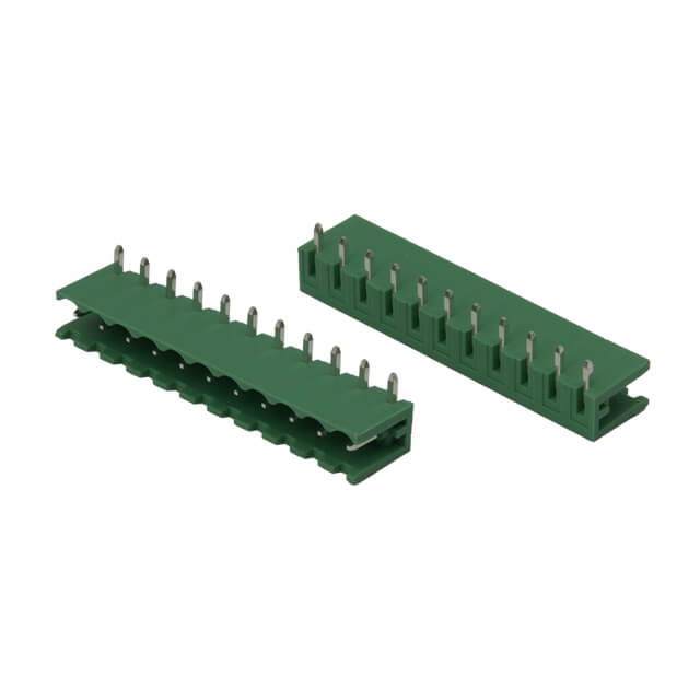 KAIFENG KF2EDGR-5.08-11P TERM.BLK.5.08MM 11P 90C MALE GREEN